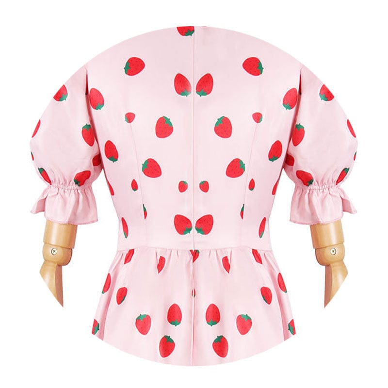 Anime SPYxFAMILY Yor Forger Strawberry Dress Cosplay Costumes