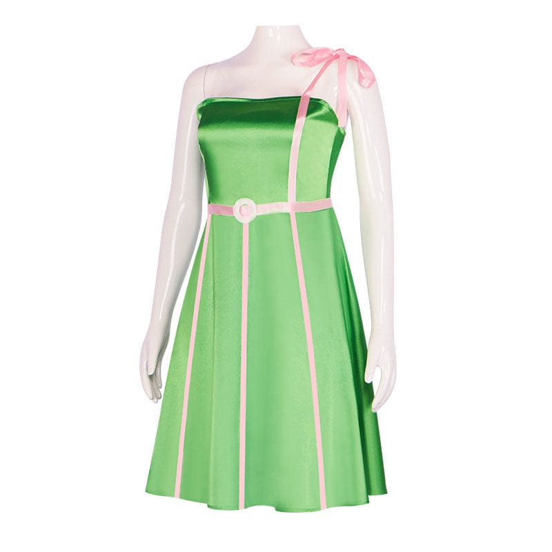 barbie movie 2023 barbie green dress cosplay costumes