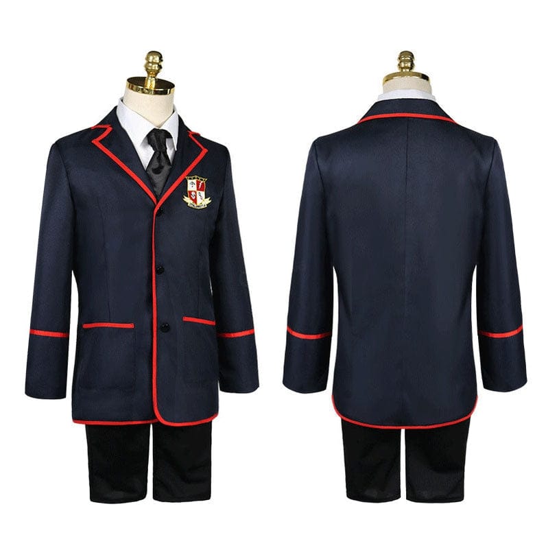 tv the umbrella academy male jk school uniform cosplay costumes