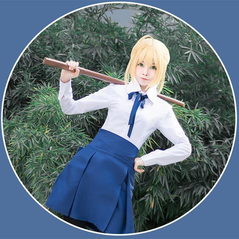 fgo fate stay night saber sailor uniforms dress halloween cosplay costumes