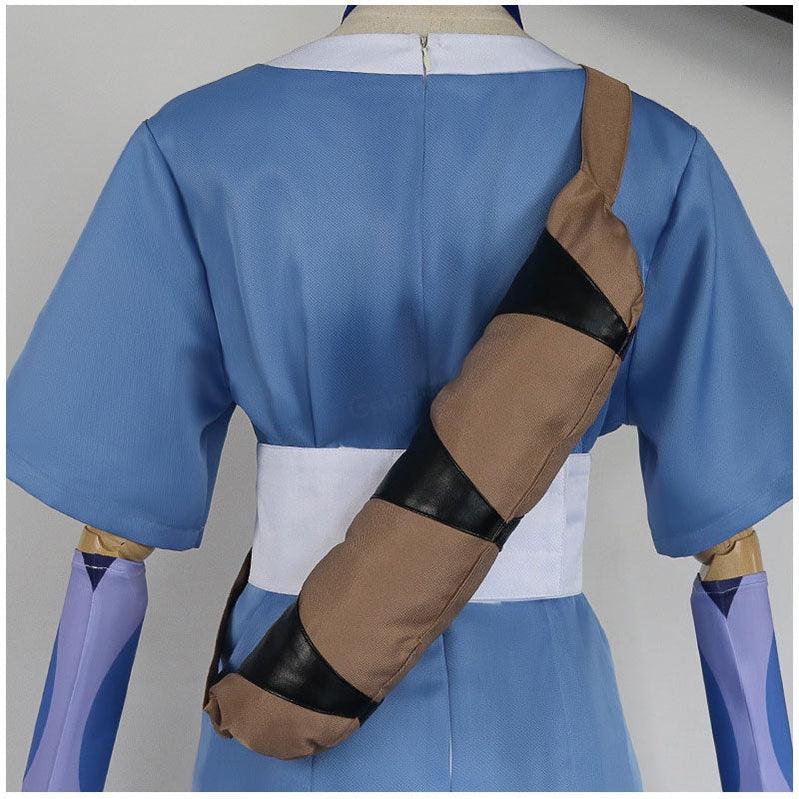 anime avatar the last airbender katara blue dress outfit cosplay costume