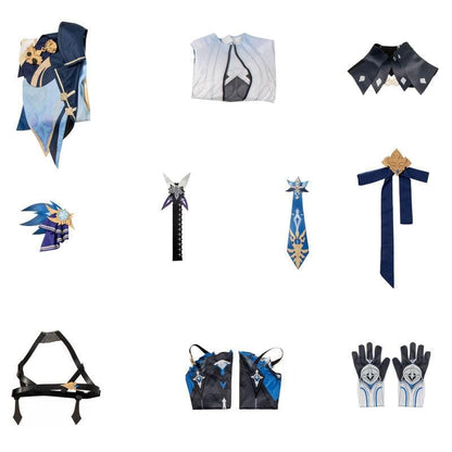 game genshin impact eula fullset cosplay costumes