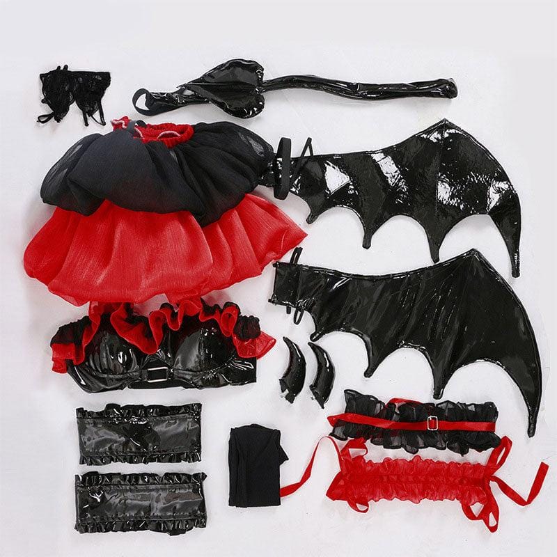 anime date a live tokisaki kurumi pretty devil ver cosplay costumes with props