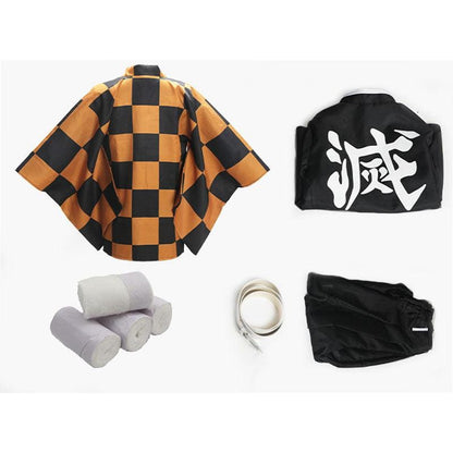 Anime Demon Slayer Kimetsu no Yaiba Tanjuro Kamado Cosplay Costumes