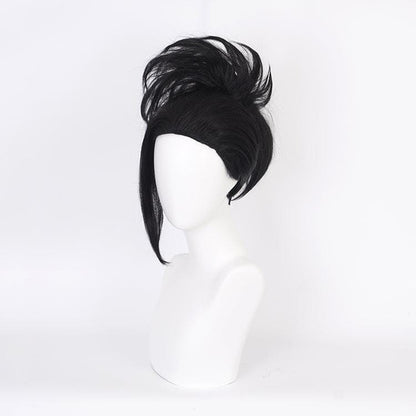 anime my hero academia yaoyorozu momo black short cosplay wig qx11