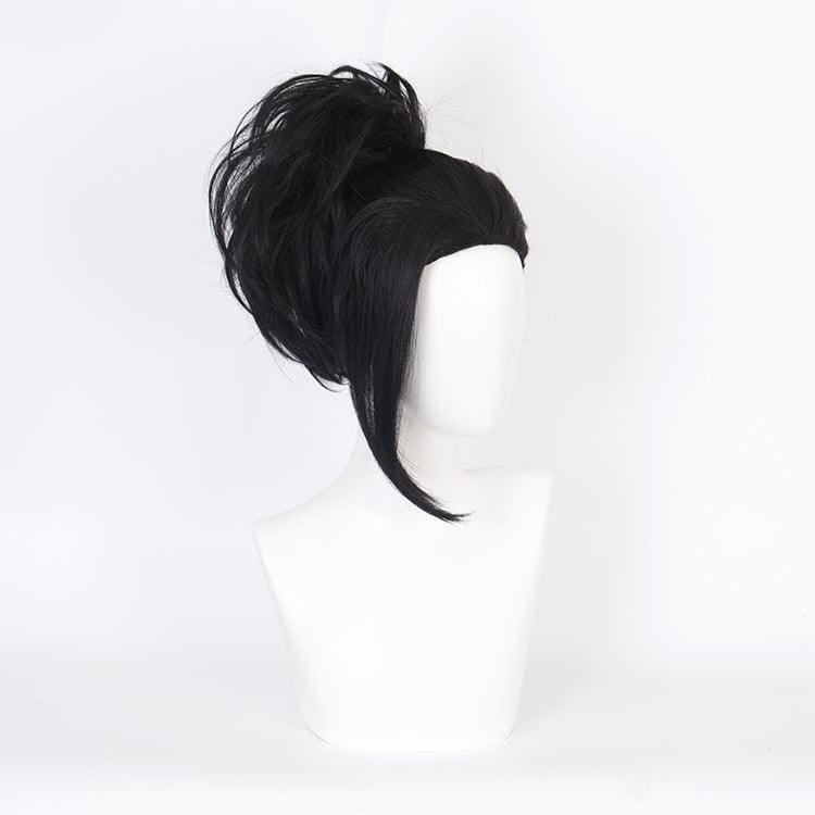 anime my hero academia yaoyorozu momo black short cosplay wig qx11