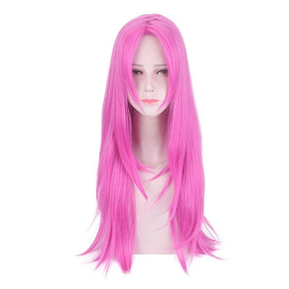 anime jojos bizarre adventure golden wind diavolo long pink cosplay wigs