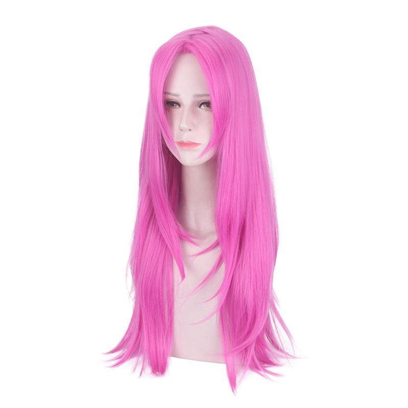 anime jojos bizarre adventure golden wind diavolo long pink cosplay wigs