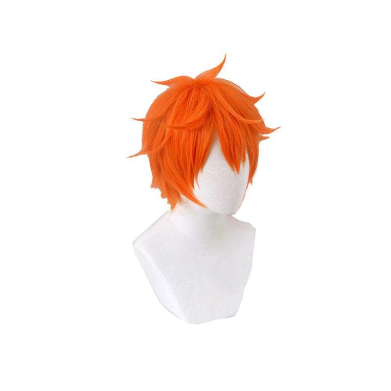 anime haikyuu hinata shoyo short orange cosplay wigs