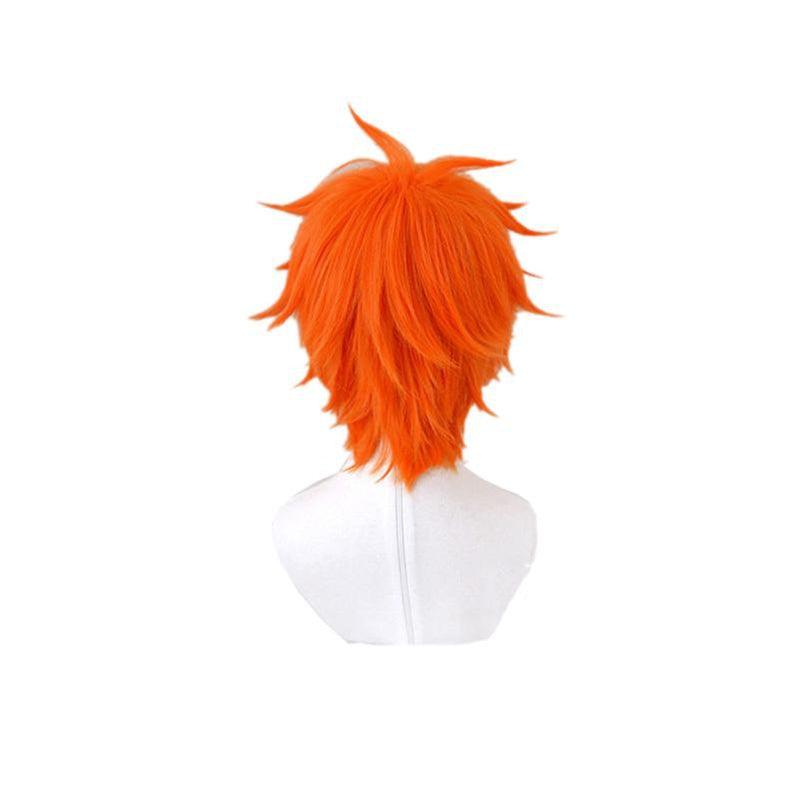 anime haikyuu hinata shoyo short orange cosplay wigs