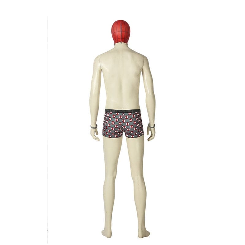 spider man ps4 undies peter parker spiderman cosplay costume with shorts and wristband