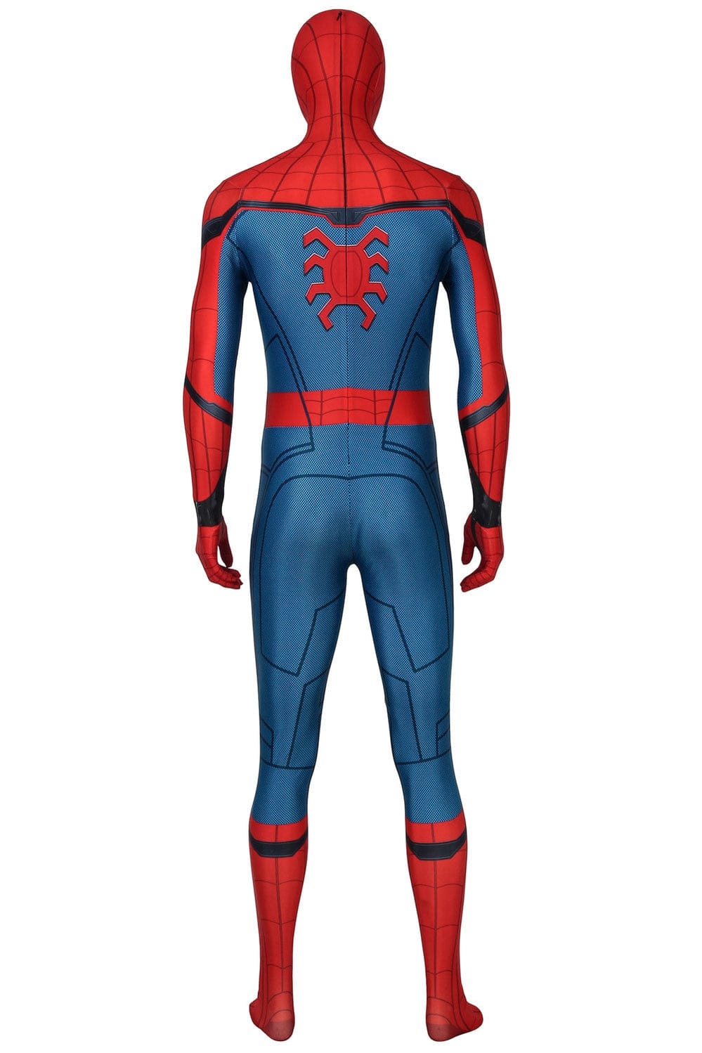 Movie Spider-Man: Far From Home Peter Parker Spiderman Jumpsuit Cosplay Costume with Free Headgear