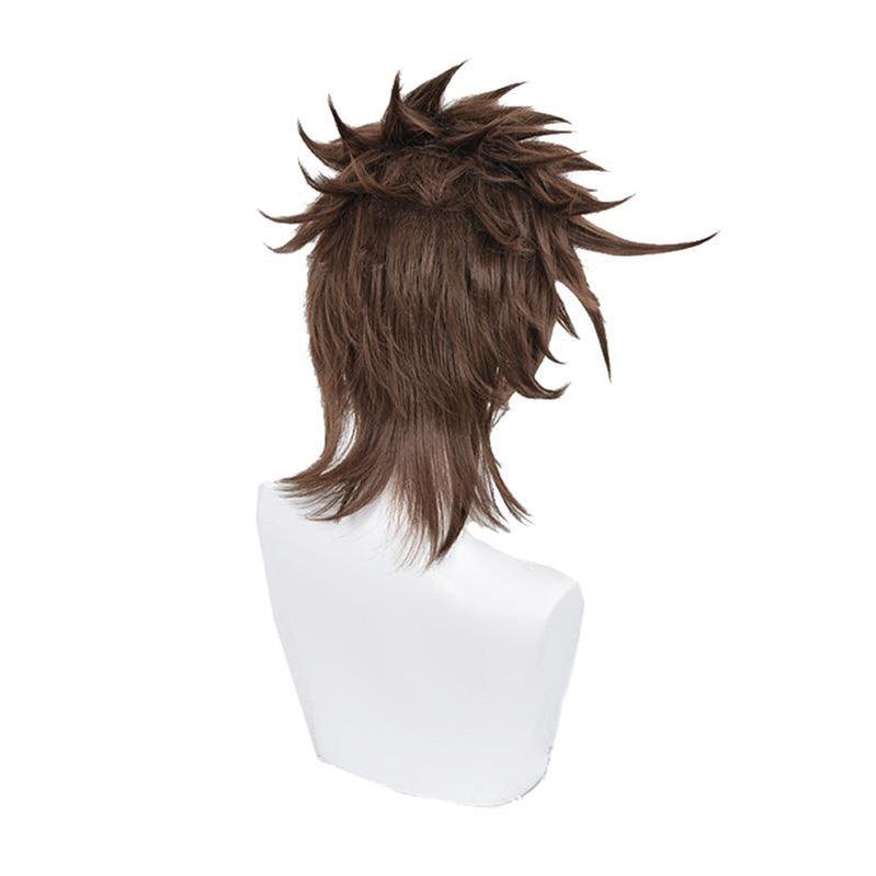 anime jojos bizarre adventure battle tendency joseph joestar short brown cosplay wigs