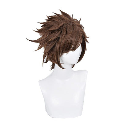 anime jojos bizarre adventure battle tendency joseph joestar short brown cosplay wigs