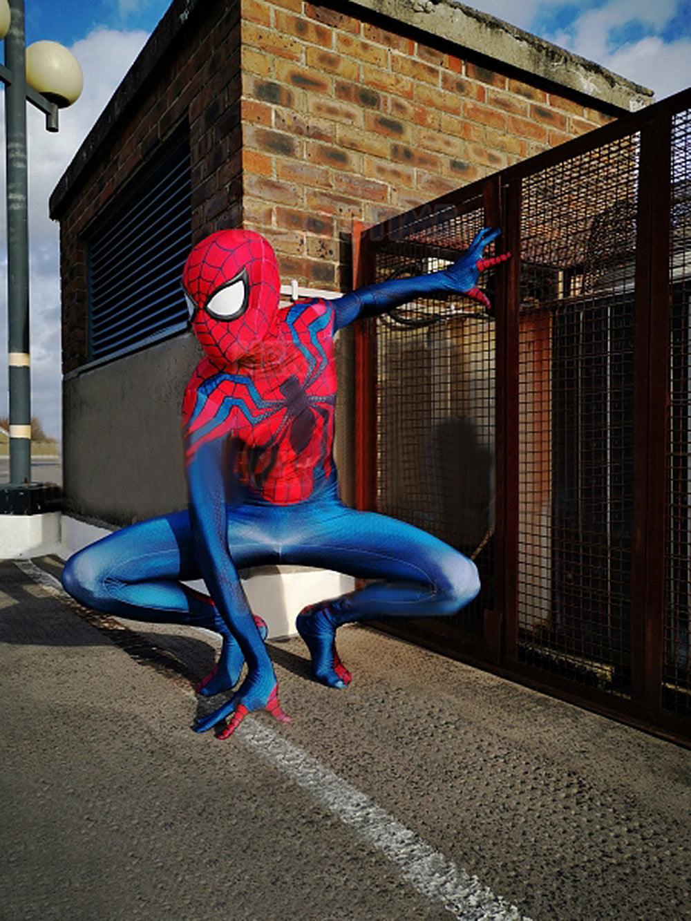Ben Reilly Spider-Man Jumpsuits Cosplay Costume Adult Bodysuit