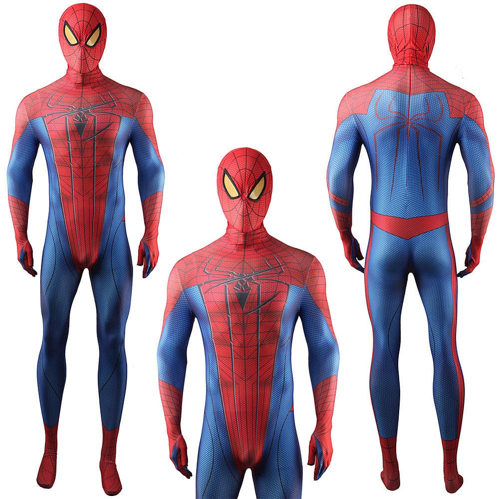 Upgraded The Amazing Spider-man Jumpsuits Costume Adult Bodysuit