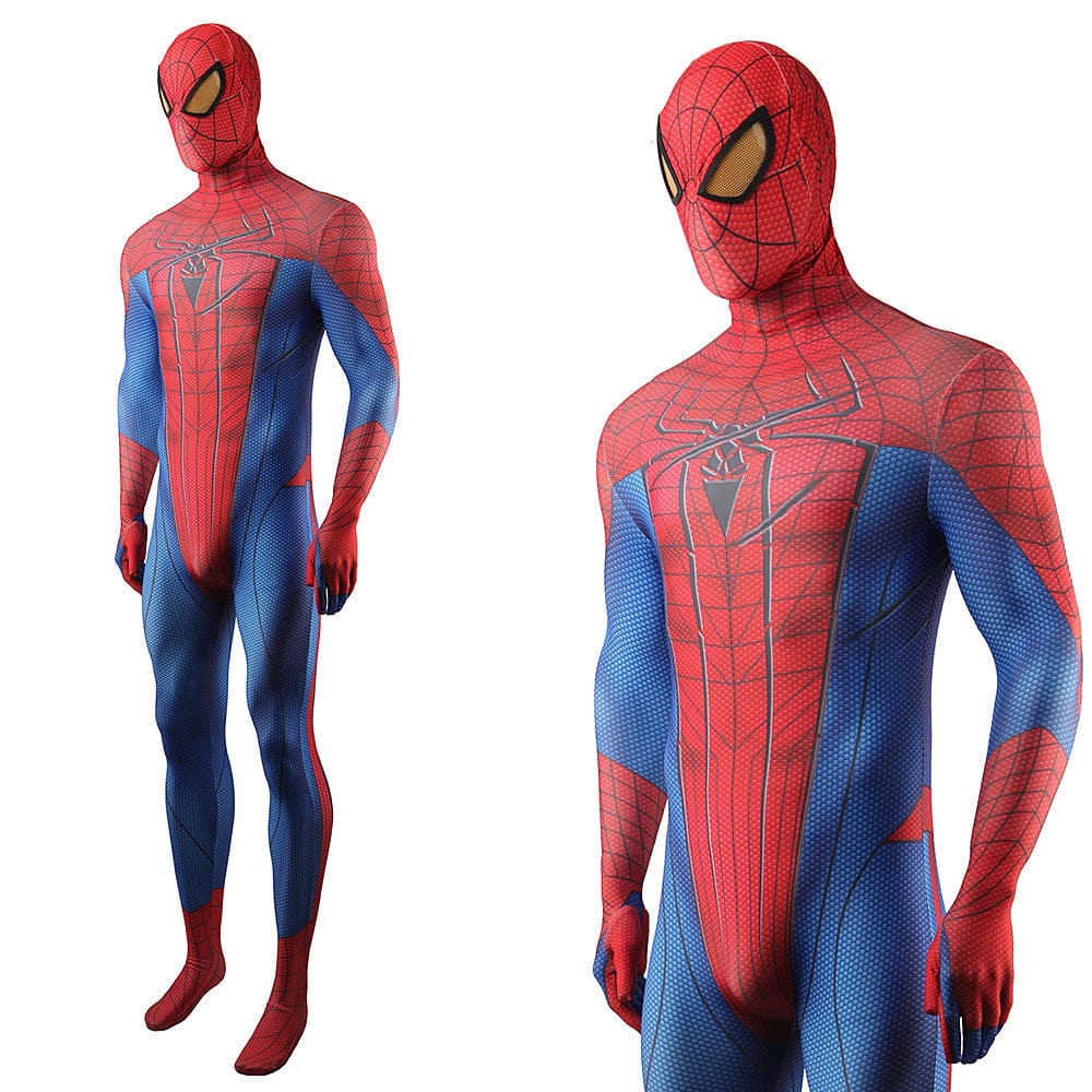 Upgraded The Amazing Spider-man Jumpsuits Costume Adult Bodysuit