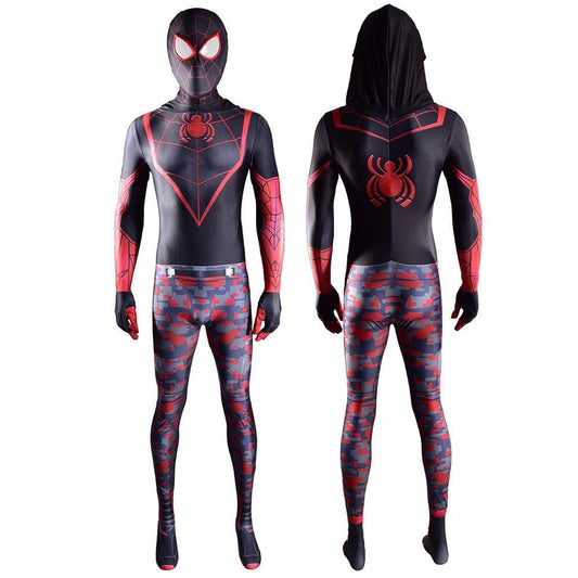Miles Morales Spider-Man The End Suit Jumpsuits Costume Adult Bodysuit