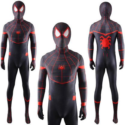 Miles Morales Homecoming Spider-man Jumpsuits Adult Halloween Bodysuit