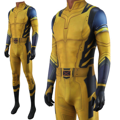 Wolverine Deadpool 3 Jumpsuits Cosplay Costume Adult Halloween Bodysuit