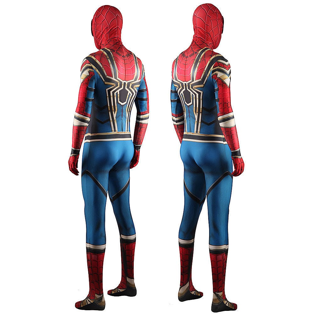 Iron Spider-Man Homecoming Jumpsuits Costume Adult Halloween Bodysuit