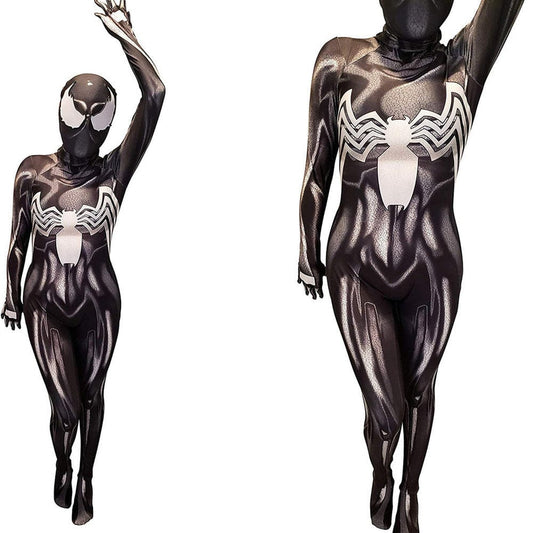 She Venom Gwen Stacy Spider Women Jumpsuits Costume Adult Bodysuit
