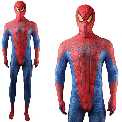 Upgraded The Amazing Spider-man Jumpsuits Costume Adult Bodysuit