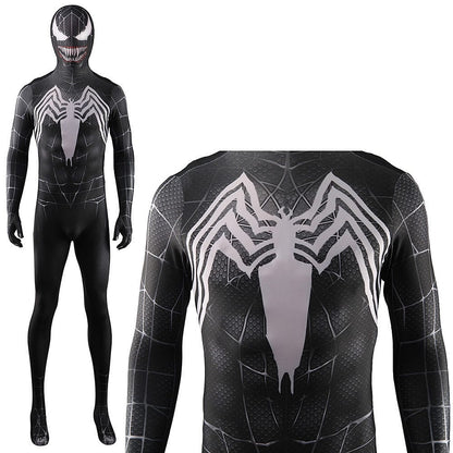 Upgraded Venom Spider-man Jumpsuits Costume Adult Halloween Bodysuit