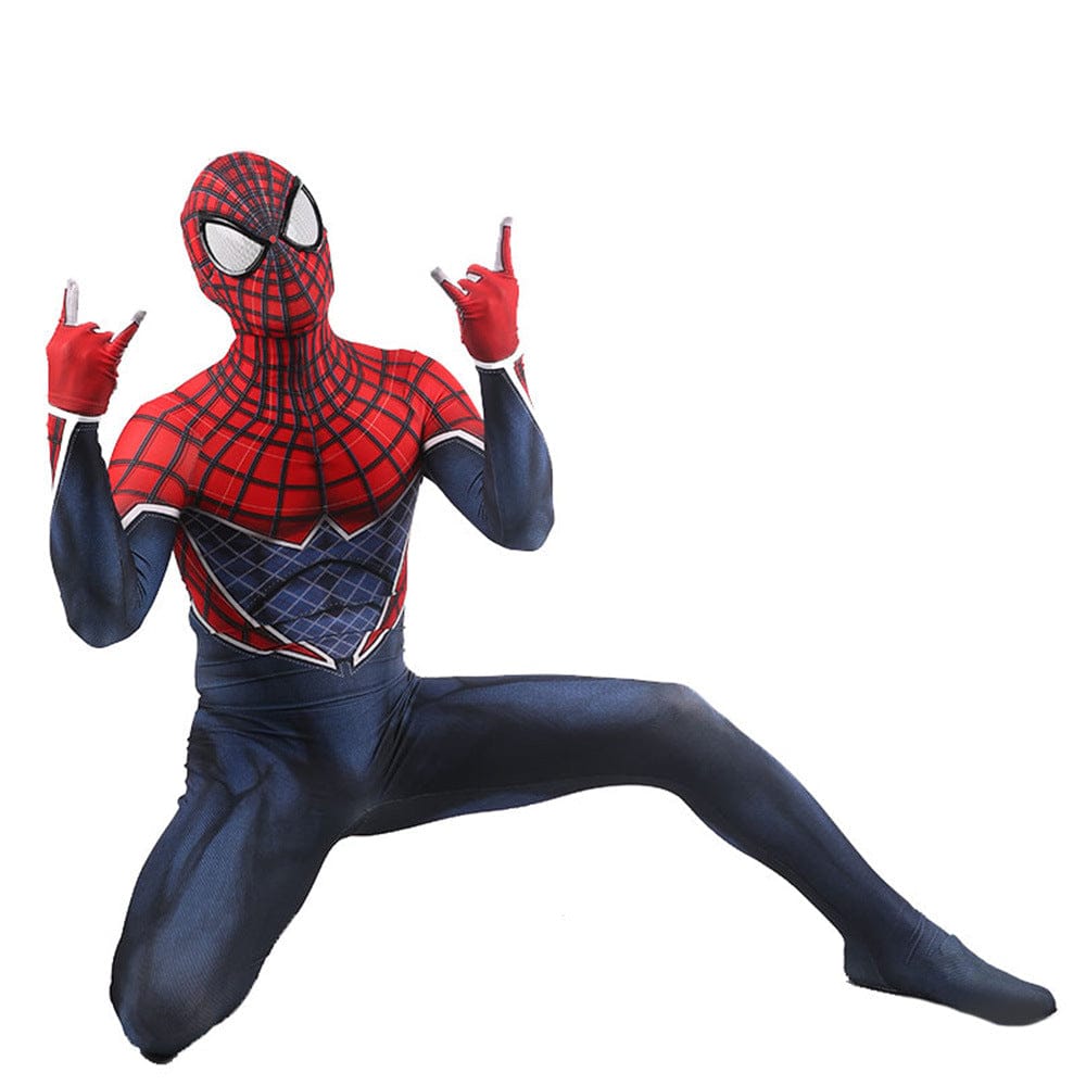 Punk Spider Man Suit PS4 Jumpsuits Cosplay Costume Adult Bodysuit