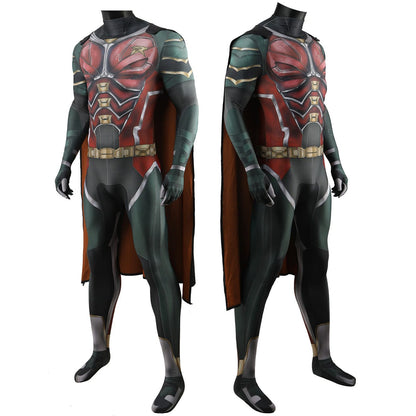 Teen Titans Robin Jumpsuits Cosplay Costume Adult Halloween Bodysuit