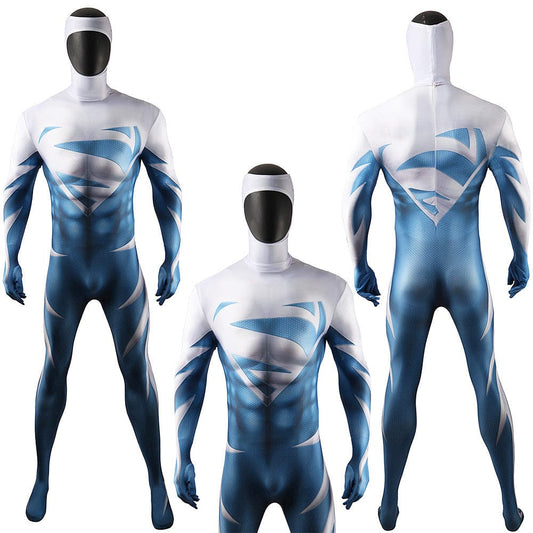 Superman Man of Steel Clark Kent Jumpsuits Costume Adult Bodysuit