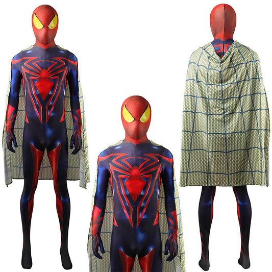 Bluture Superman Spider-man Jumpsuits Costume Adult Halloween Bodysuit