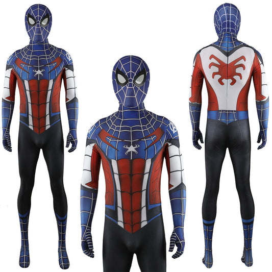 Captain America Spiderman Homecoming Jumpsuits Costume Adult Bodysuit