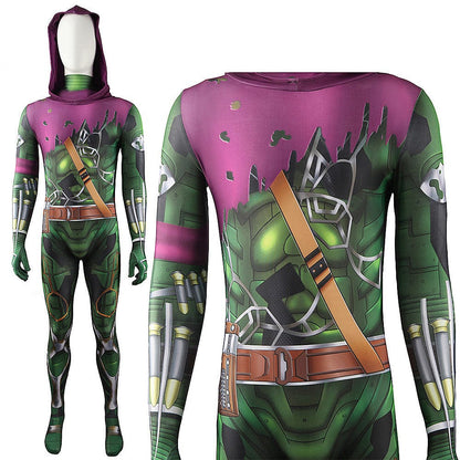 Spider-man No Way Home Green Goblin Hooded Jumpsuits Adult Bodysuit