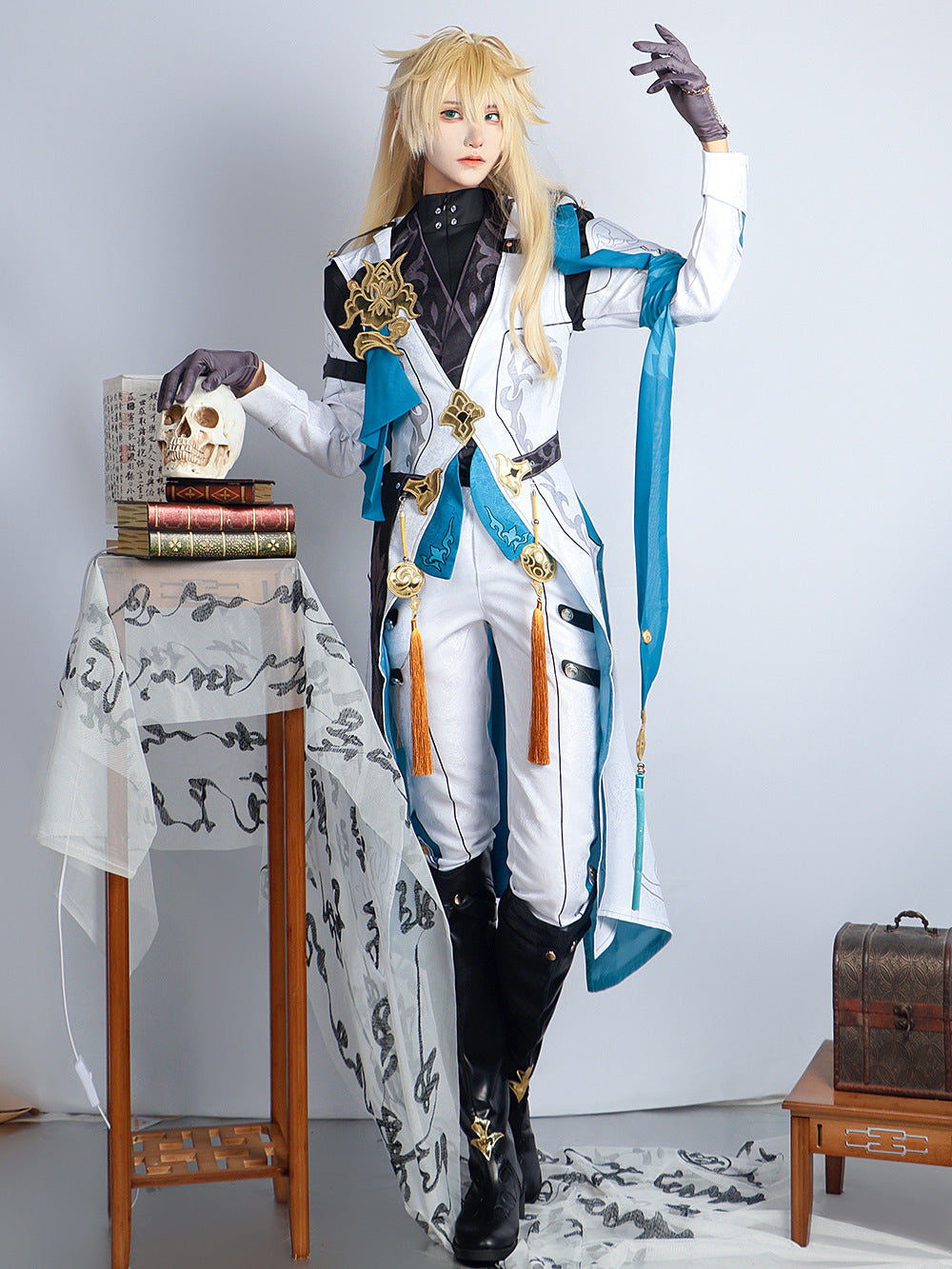 Honkai: Star Rail Luocha Chinese Style Adult Full Set Cosplay Costume