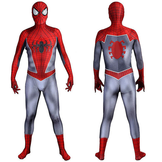 New Ultimate Spider man Jumpsuits Costume Adult Halloween Bodysuit