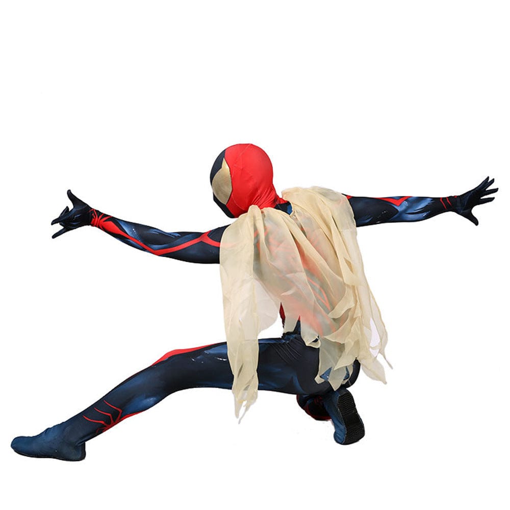 Unlimited Spider Man Jumpsuits with Cloak Costume Adult Bodysuit