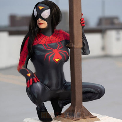 Spider Woman Jessica Drew Spider man Jumpsuits Costume Adult Bodysuit