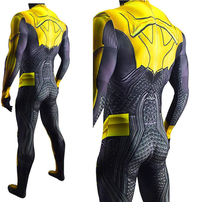 Green Lantern Thaal Sinestro Jumpsuits Costume Adult Halloween Bodysuit