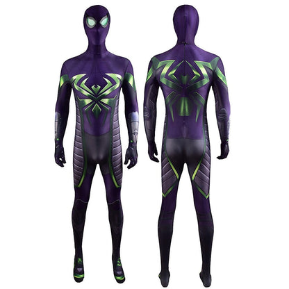Spider-Man Miles Morales Purple Reign Jumpsuits Costume Adult Bodysuit
