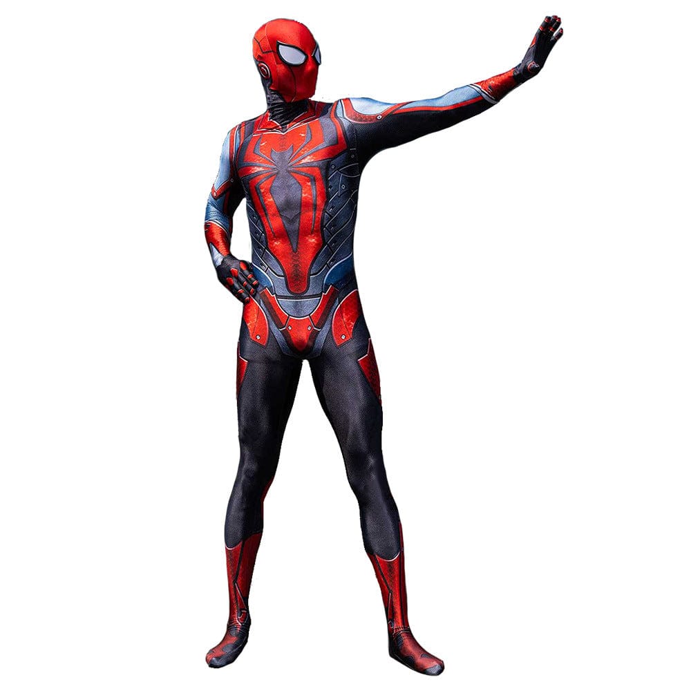 PS4 Scarlet Spider armor Spider man Jumpsuits Costume Adult Bodysuit