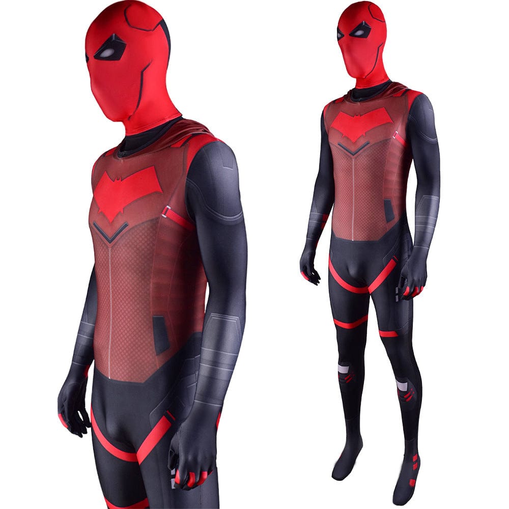 Gotham Knights Jason Todd Red Hood Jumpsuits Costume Adult Bodysuit