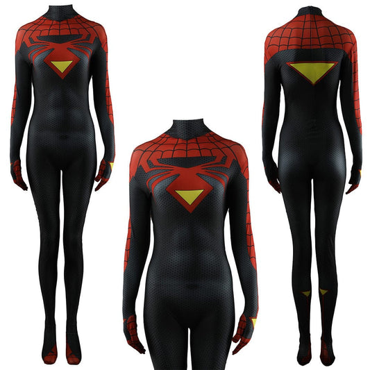 Spider Woman Spiderman Jumpsuits Costume Adult Halloween Bodysuit