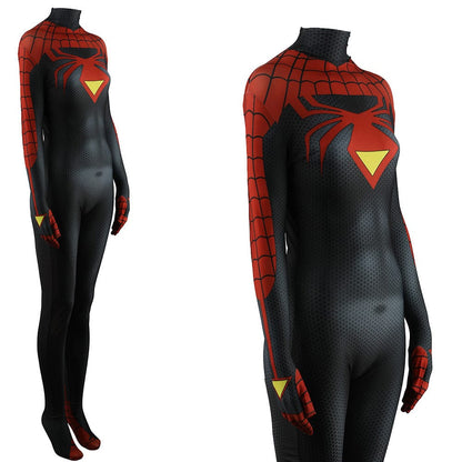 Spider Woman Spiderman Jumpsuits Costume Adult Halloween Bodysuit
