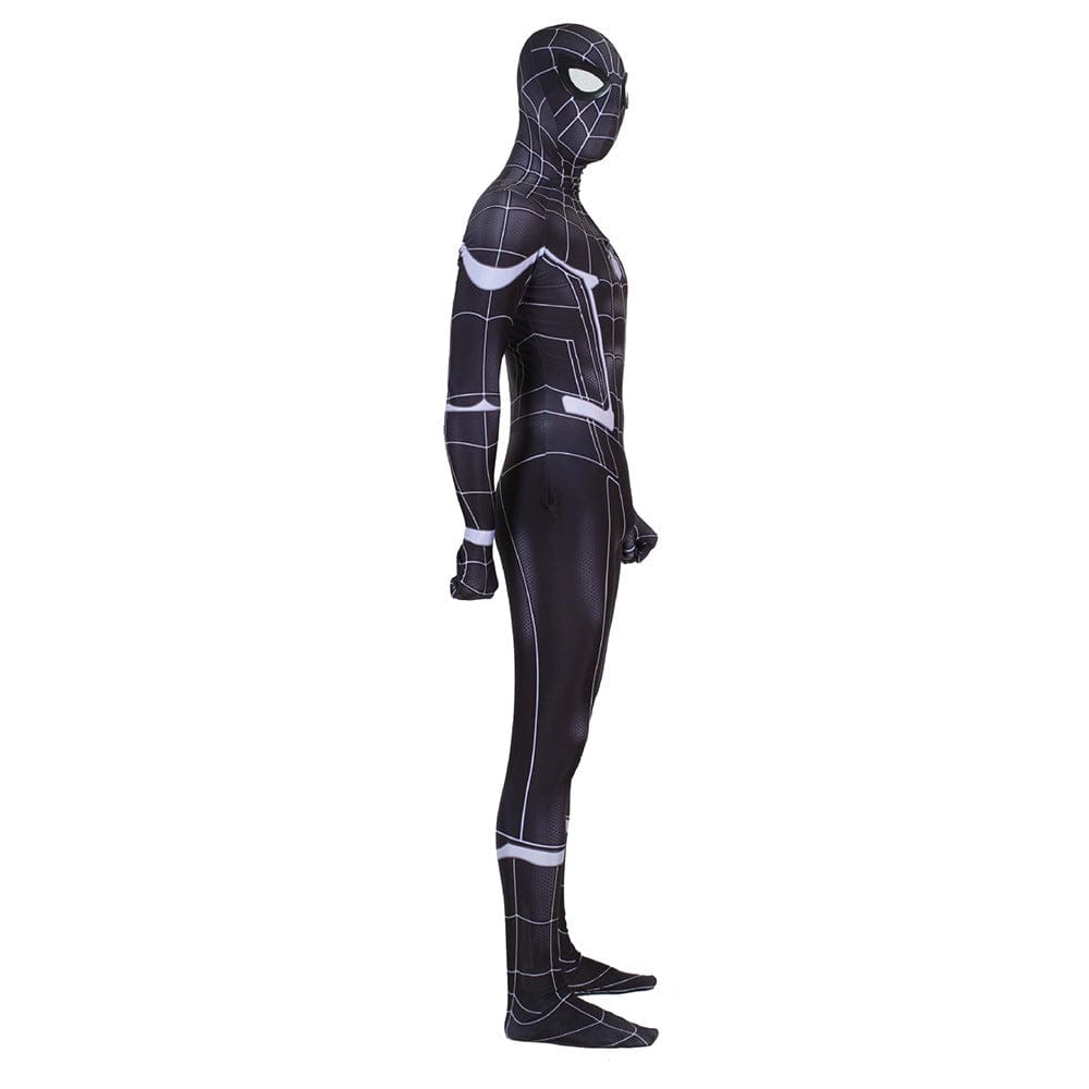 Black Spider man Homecoming Jumpsuits Cosplay Costume Adult Bodysuit