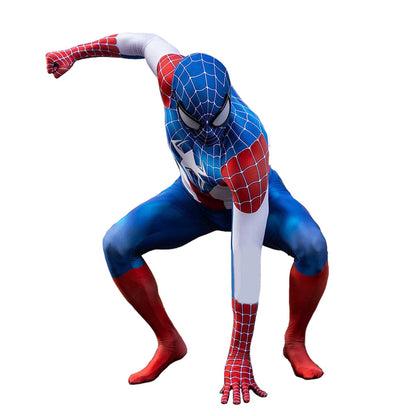 Crazy Franky Captain America Spiderman Jumpsuits Adult Halloween Bodysuit