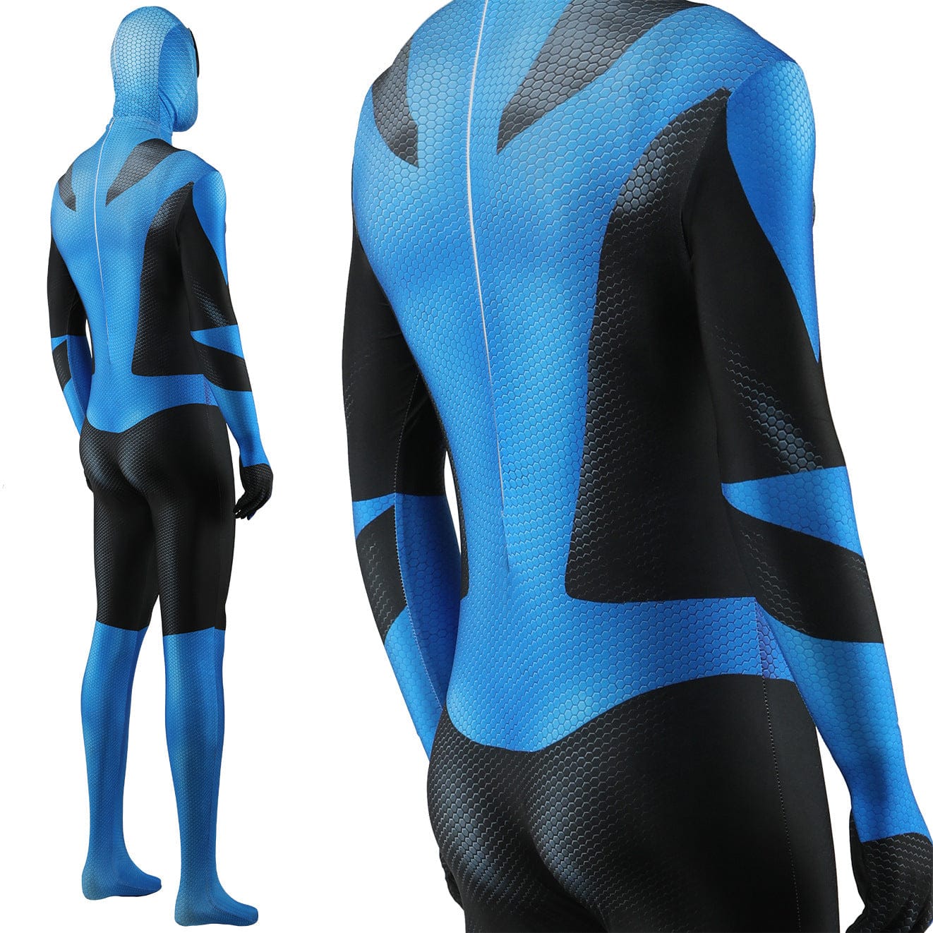 The Blue Lantern Spider-man Jumpsuits Cosplay Costume Adult Bodysuit