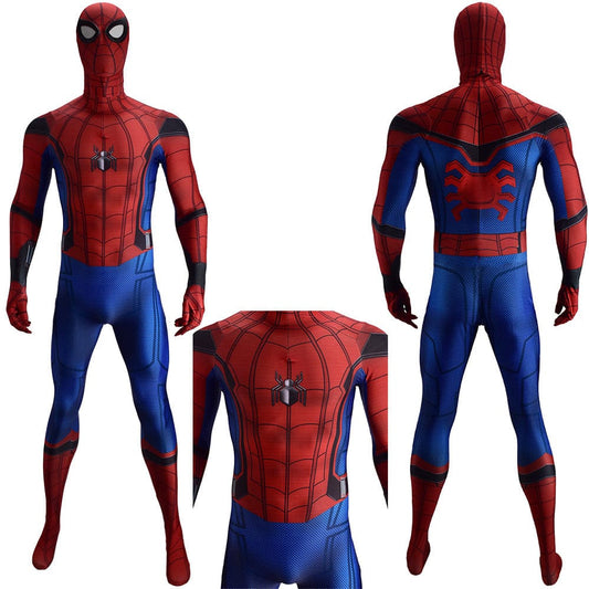 Spider man Homecoming Peter Parker Jumpsuits Costume Adult Bodysuit