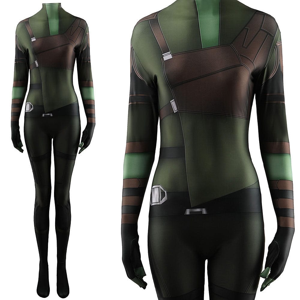 Guardians of the Galaxy 3 Gamora Jumpsuits Costume Adult Bodysuit