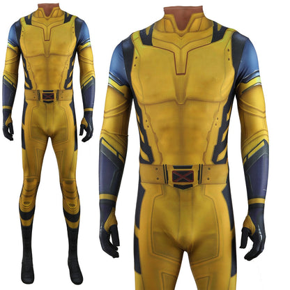 Wolverine Deadpool 3 Jumpsuits Cosplay Costume Adult Halloween Bodysuit